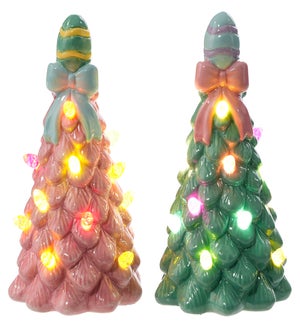 Cer Easter Egg LED Tree 2 Asst