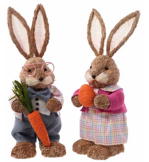 Fab Tall Bunny w/ Glasses 2 Asst