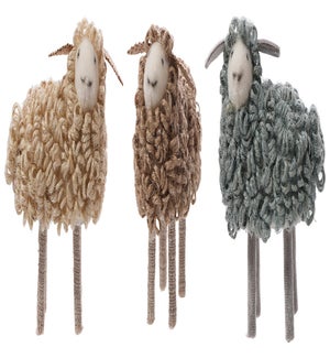 Jute Lamb in PVC Box S/3