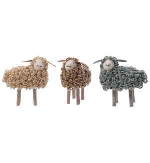 Jute Lamb in PVC Box S/3