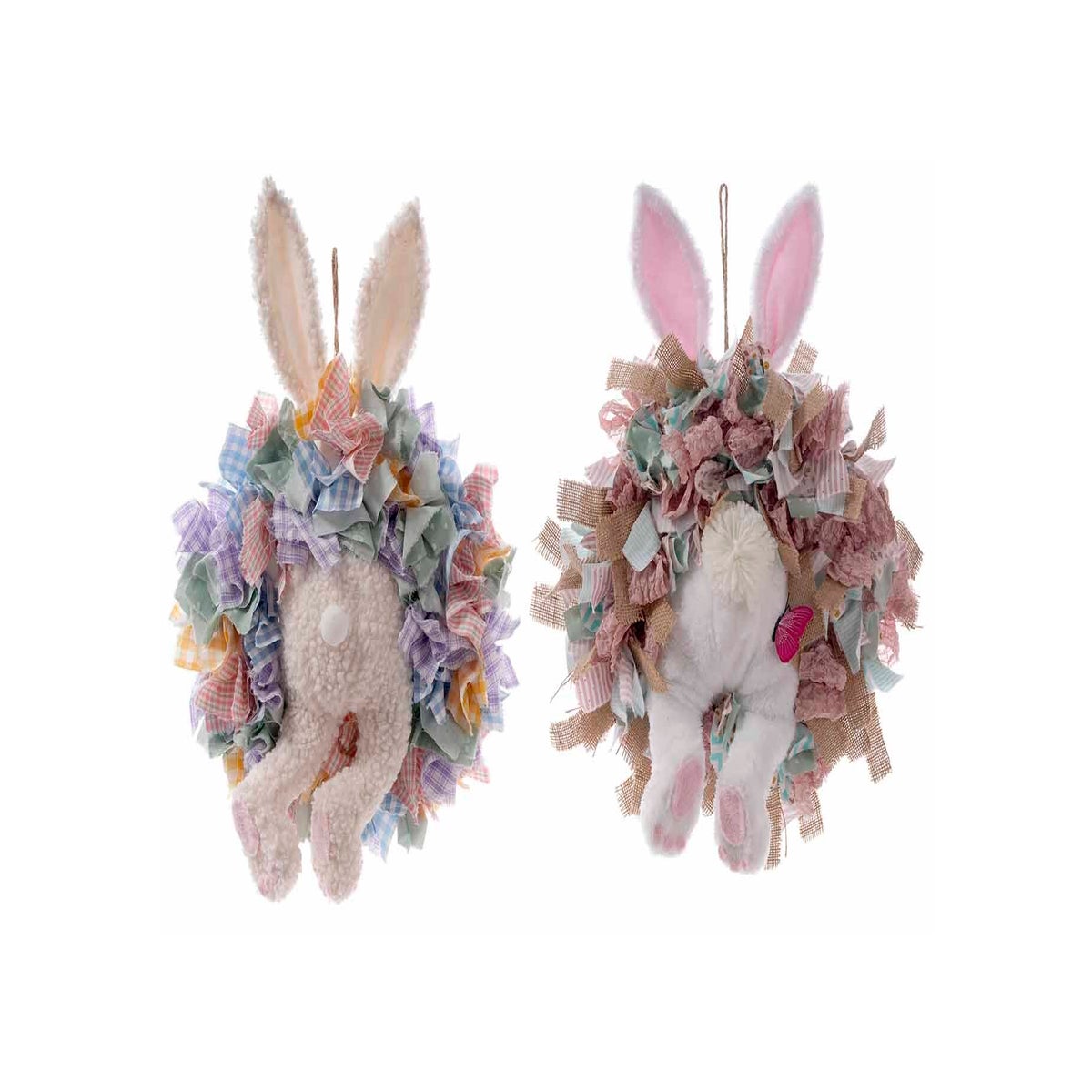 Fab Bunny Rear Wreath 2 Asst