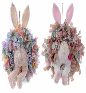 Fab Bunny Rear Wreath 2 Asst