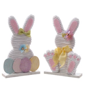 Fab Ribbed Bunny Stand 2 Asst