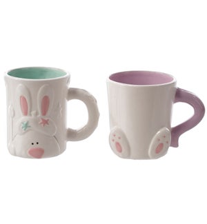 Cer Bunny Mugs 2 Asst