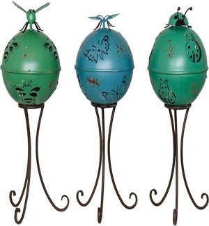 Mtl 3D Spring Bug Orb W/Stand 3 Asst