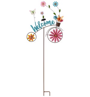 Metal Welcome Bike Stake