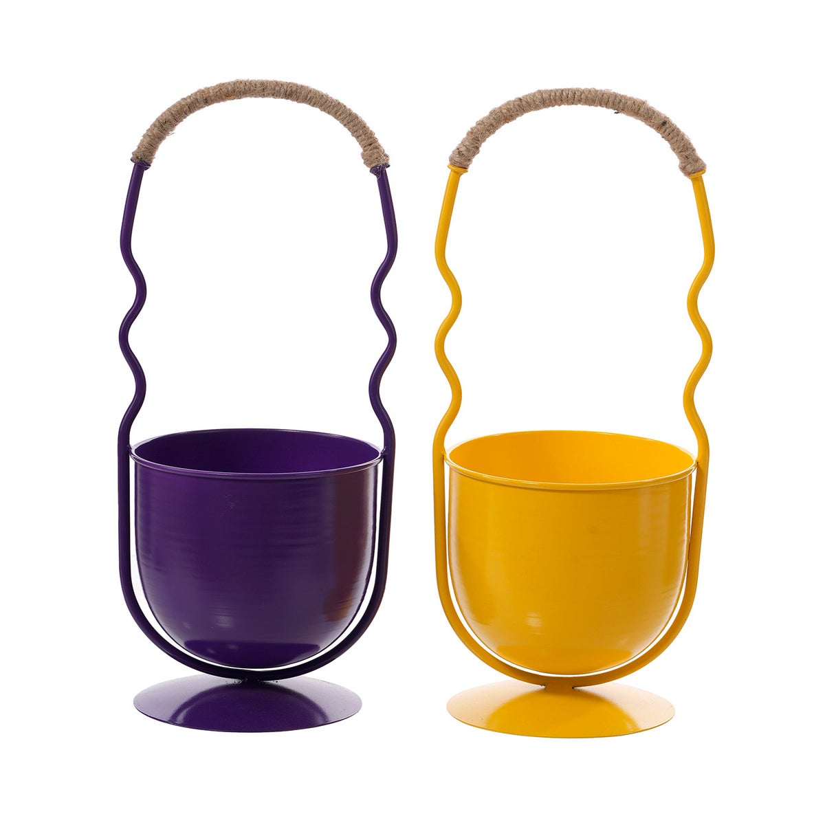 Lrg Wavy Handle Container 2 Asst