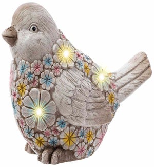 MGO Colorful Flower Solar Bird