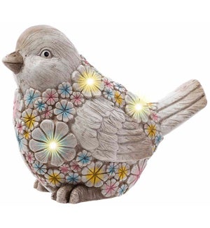 MGO Colorful Flower Solar Bird