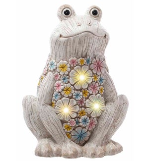MGO Colorful Flower Solar Frog