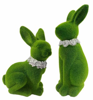 MGO Grn Flower Bunnies 2 Asst