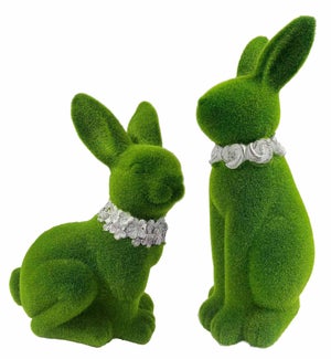 MGO Grn Flower Bunnies 2 Asst