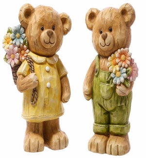 MGO Bear Couple w/ Flowers 2 Asst