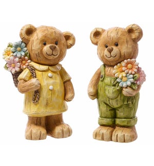 MGO Bear Couple w/ Flowers 2 Asst
