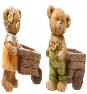 MGO Bears w/ Wheelbarrow 2 Asst