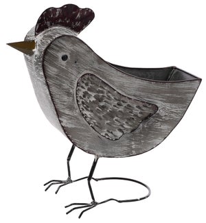 Lrg Mtl Chicken Container