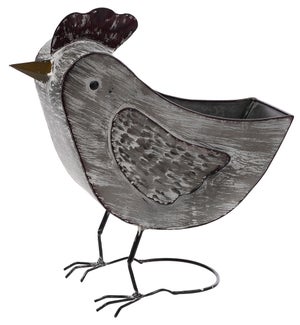 Lrg Mtl Chicken Container