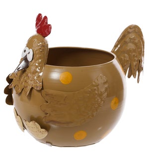Lrg Mtl Chicken Container