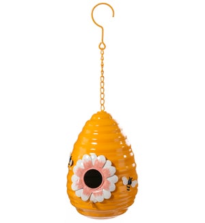 Lrg Mtl Beehive Birdhouse Hang
