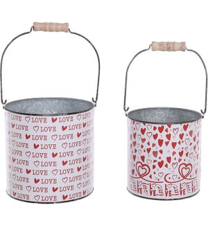 Mtl Love/Heart Bucket S/2