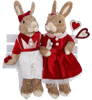 Fabric Heart/Rose Bunny Love Shlfstr