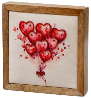 Beaded Valentine Heart Balloon Block