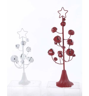 Small Metal Red Multi Bell Tree Stand