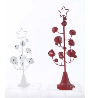 Large Metal White Multi Bell Tree Stand