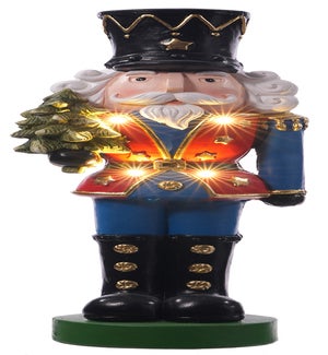 Lg MGO Bl/Gr Nutcracker Glow Stand