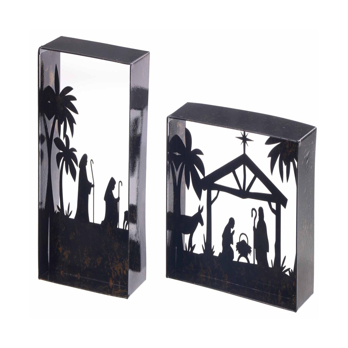 Mtl Ant Nativity Tlt Silhoutte 2 Asst