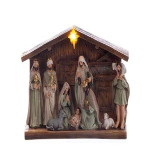 Rsn Nativity W/Creche