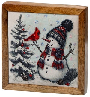 Beaded Snowman Block