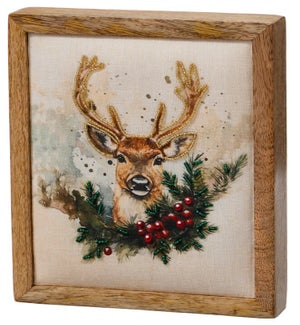 Beaded Reindeer Block