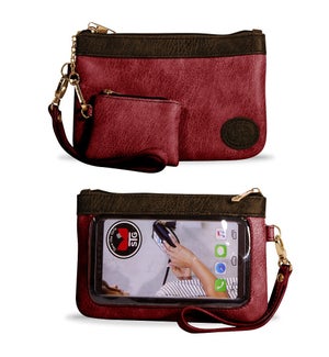 Catchy Clutch - Burgundy Bloom