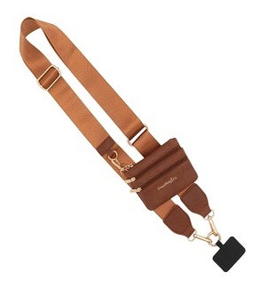 Clip and Go Strap with Pouch - Neutral Collection - Brown - Brown Pouch
