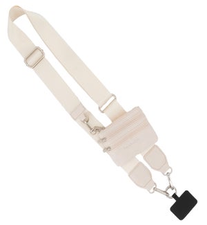Clip and Go Strap with Pouch - Neutral Collection - Cream - Cream Pouch
