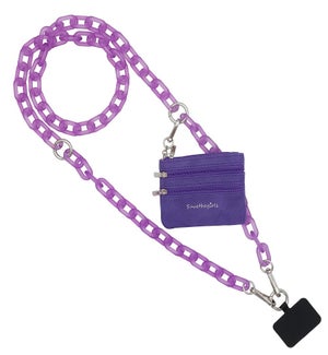 Clip and Go Ice Chain with Pouch - Purple - Purple Pouch