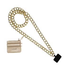 Clip and Go Double Link with Pouch - Gold