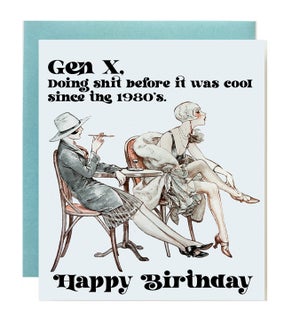 Gen X Greeting Card