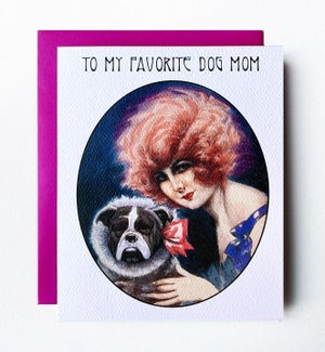 Dog Mom Greeting Card