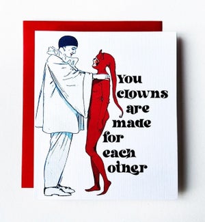Clowns Greeting Card