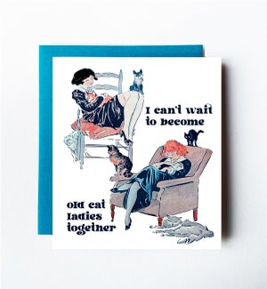 Cat Ladies Greeting Card