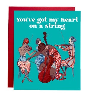 Heart On A String Greeting Card