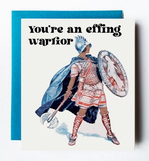 Effing Warrior Greeting Card