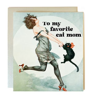 Cat Mom Greeting Card