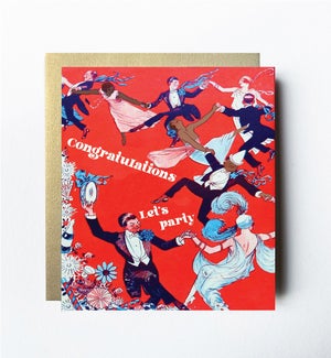 Lets PartyÂ Greeting Card