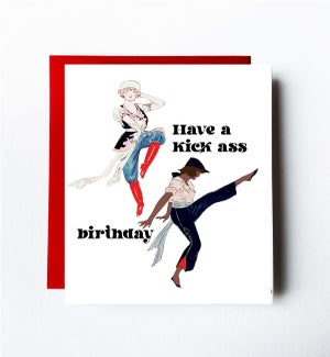Kick Ass Greeting Card