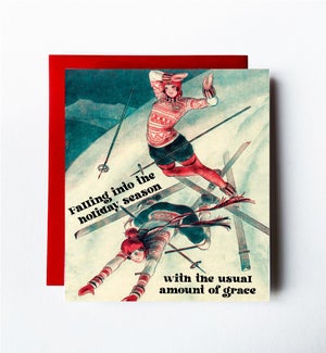 Falling Greeting Card