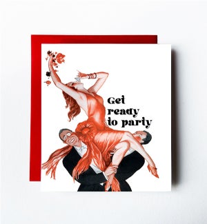 Get Ready To Party Greeting Card