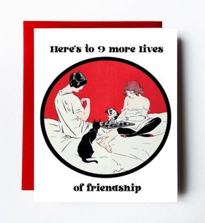9 Lives Greeting Card
